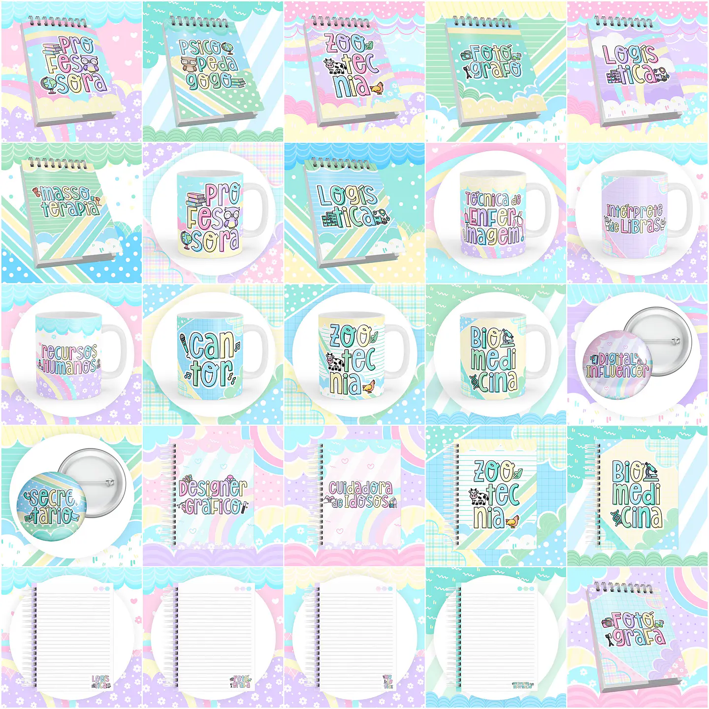 Kit Digital Profissões Parte 2 em Png 5