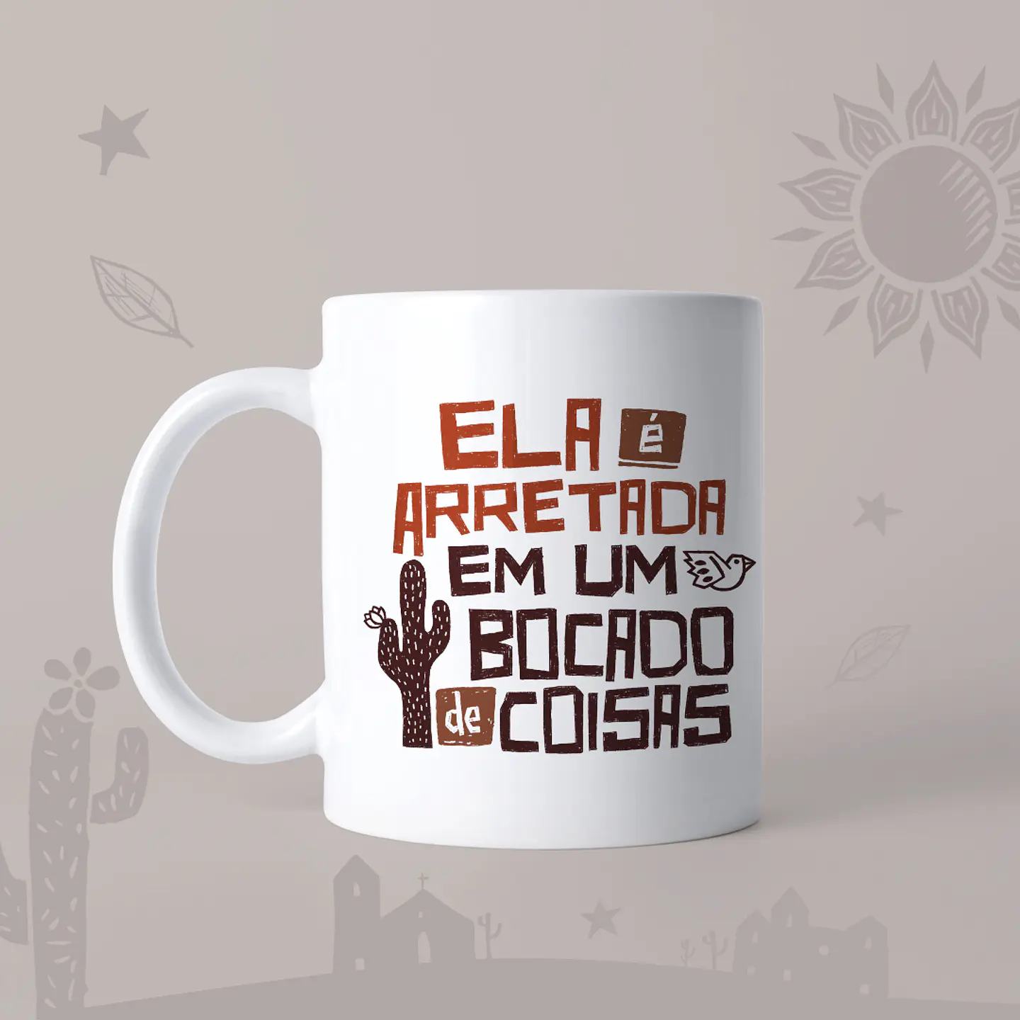 Artes para Caneca Mulheres Xilogravura em Jpg 4