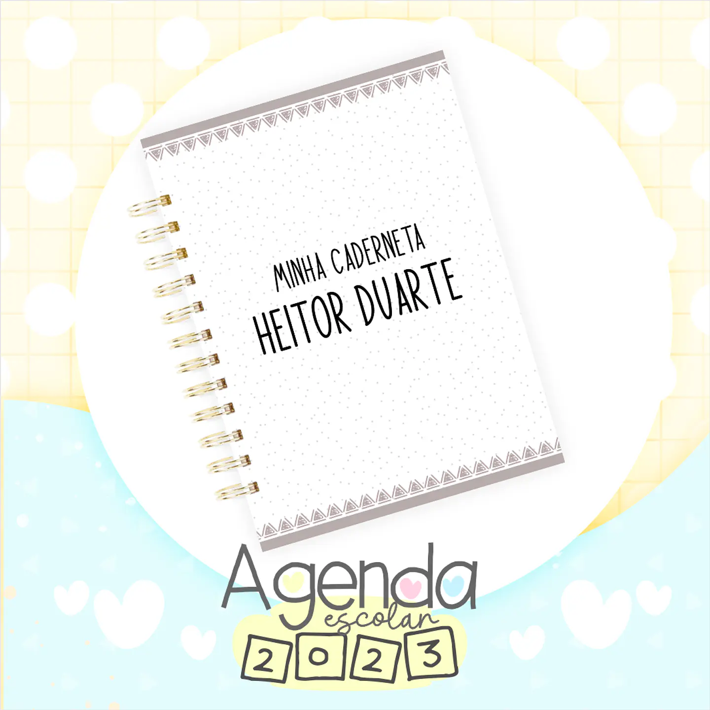 Artes para Capas Agendas Escolares em Jpg 23