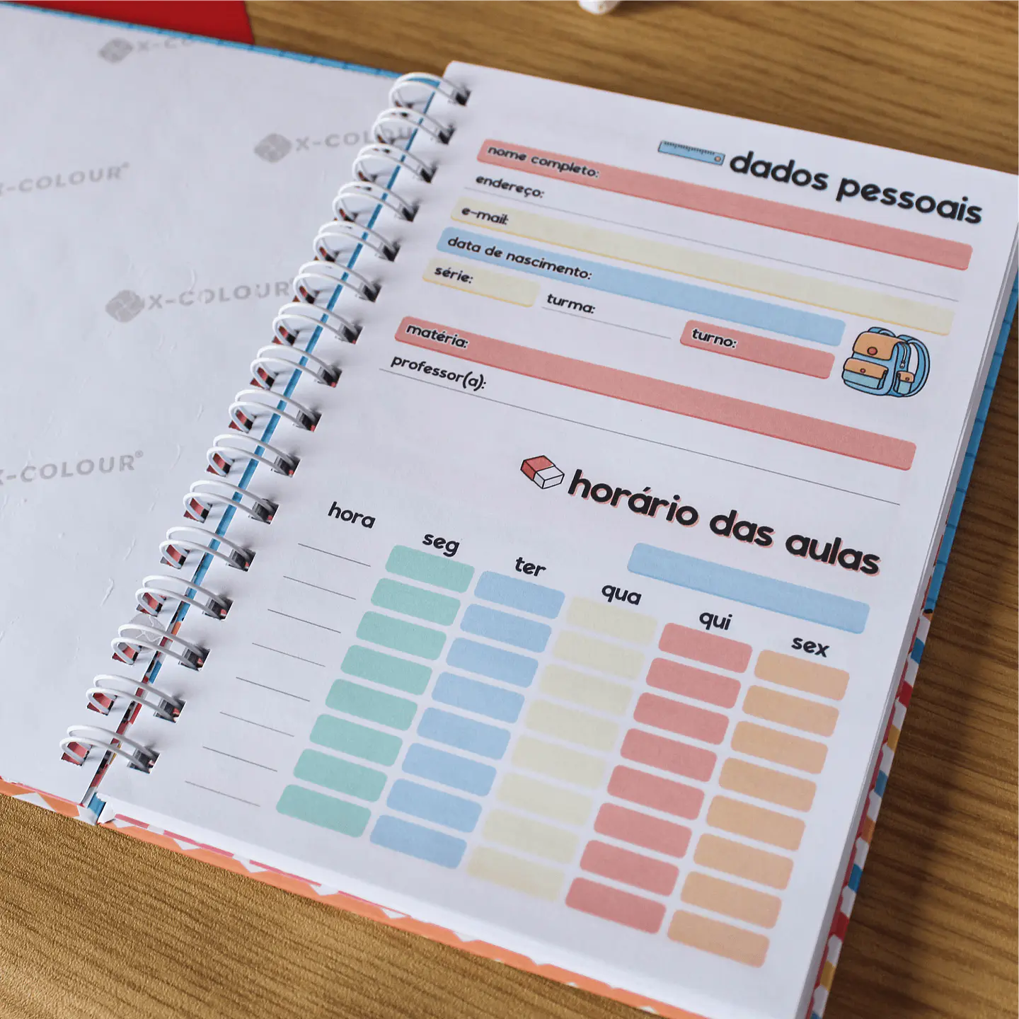 Kit Digital Volta as Aulas Encadernação Etiquetas 2023  24