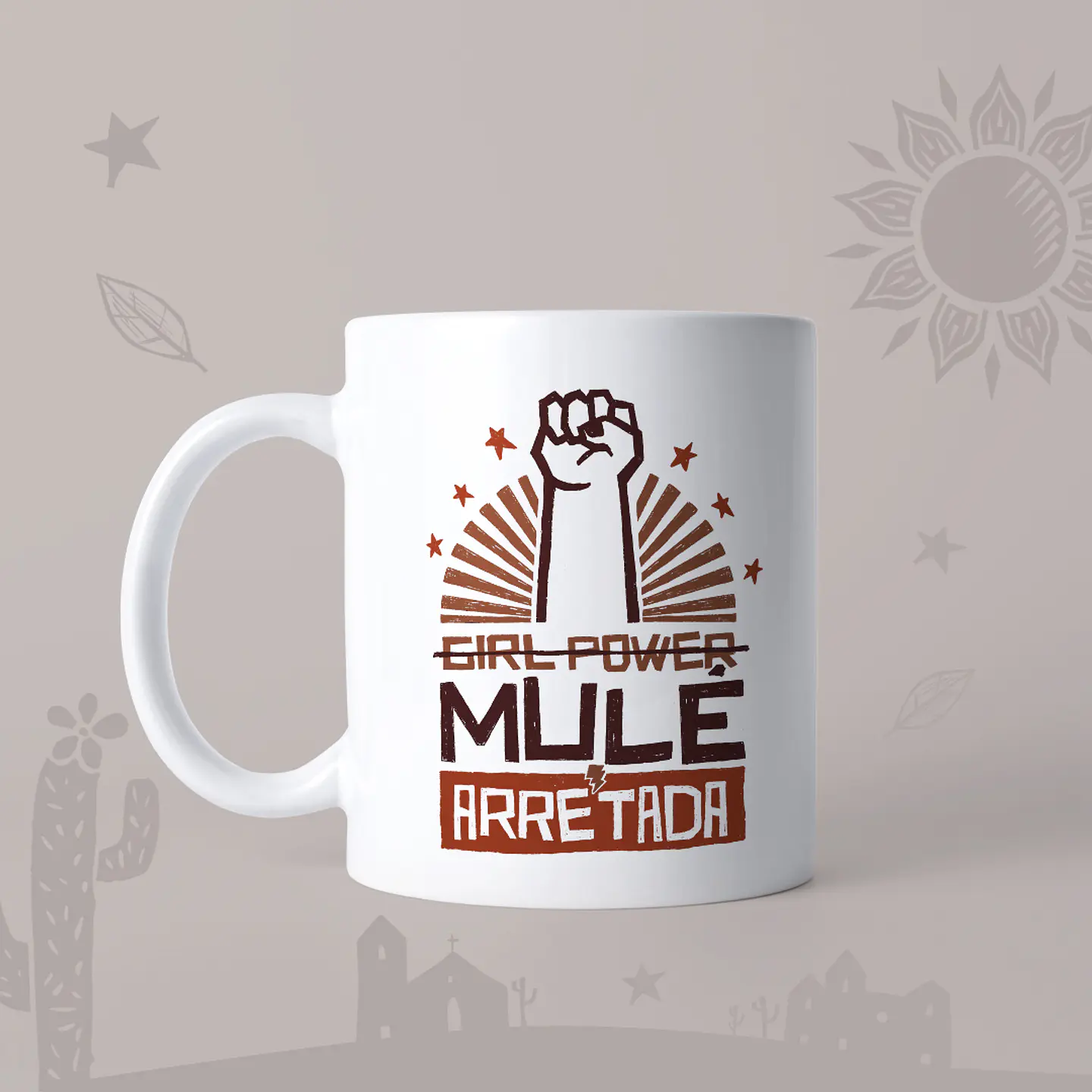 Artes para Caneca Mulheres Xilogravura em Jpg 9