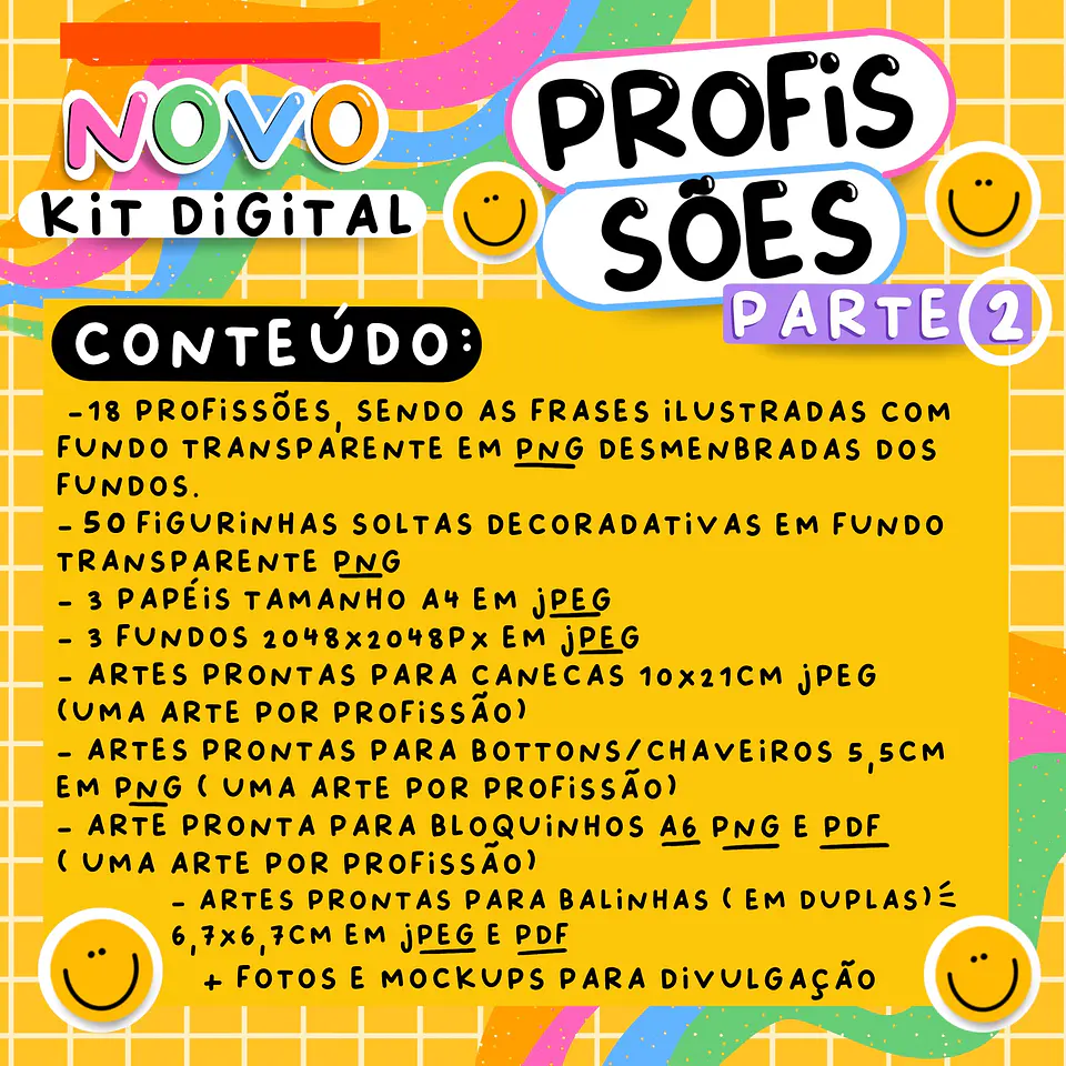 Kit Digital Profissões Completo Parte 2 em Png 2