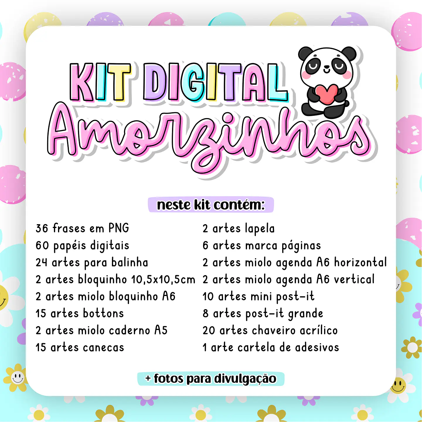 Kit Digital Amorzinhos Completo em Png 2