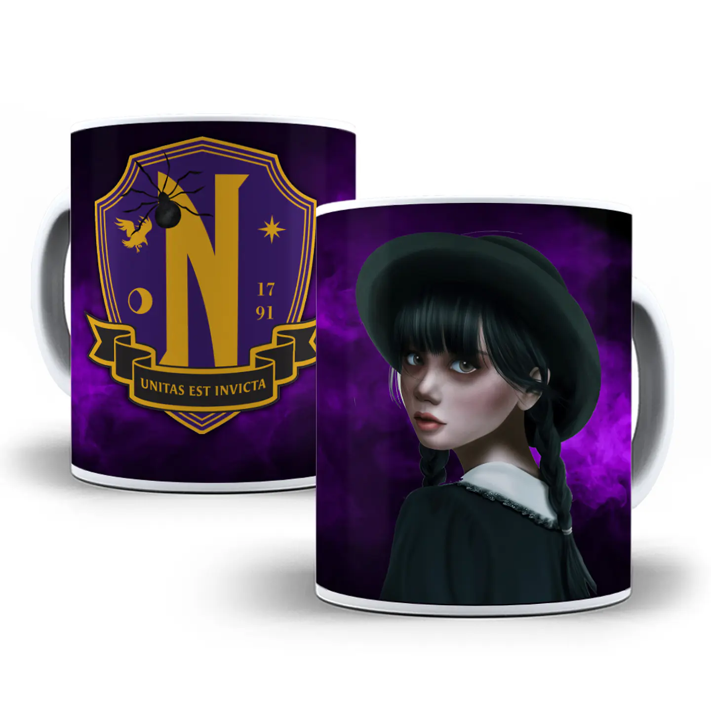 22 Artes Caneca Wandinha Jenna Ortega em Corel Draw + Jpg  7