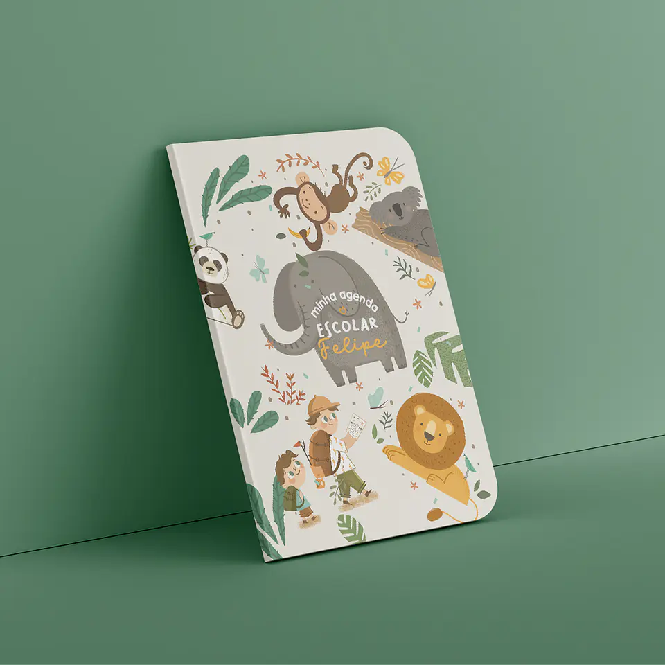 Arte para Capa Agendas Escolares em Jpg + Pdf 2