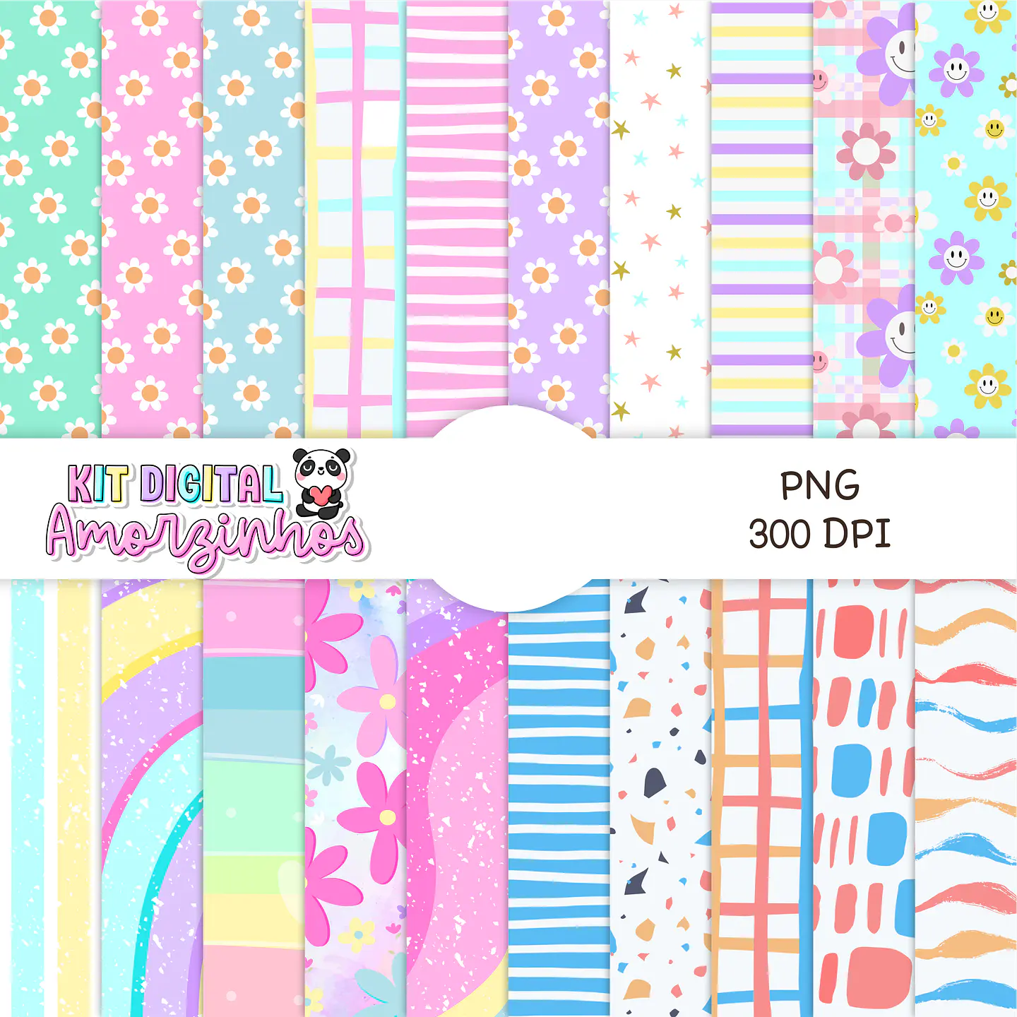 Kit Digital Amorzinhos Completo em Png 6