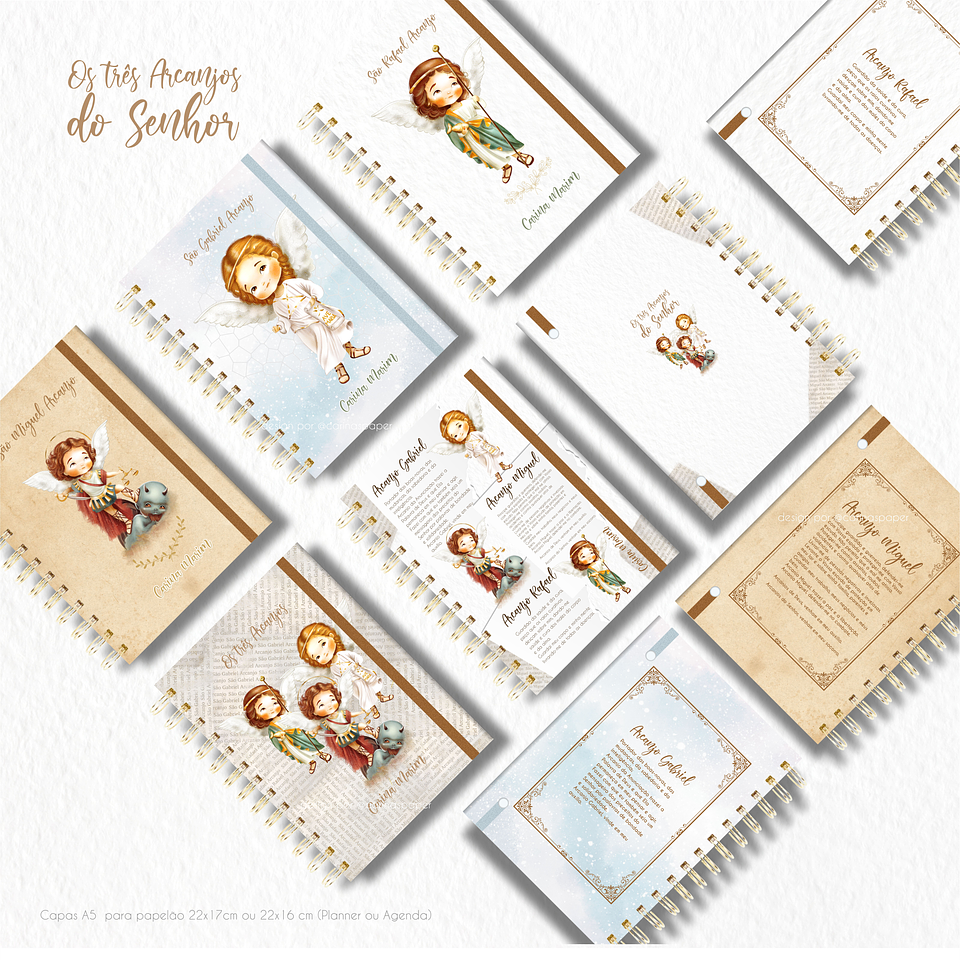 Arte para Capa Agenda Arcanjos em Jpg 1