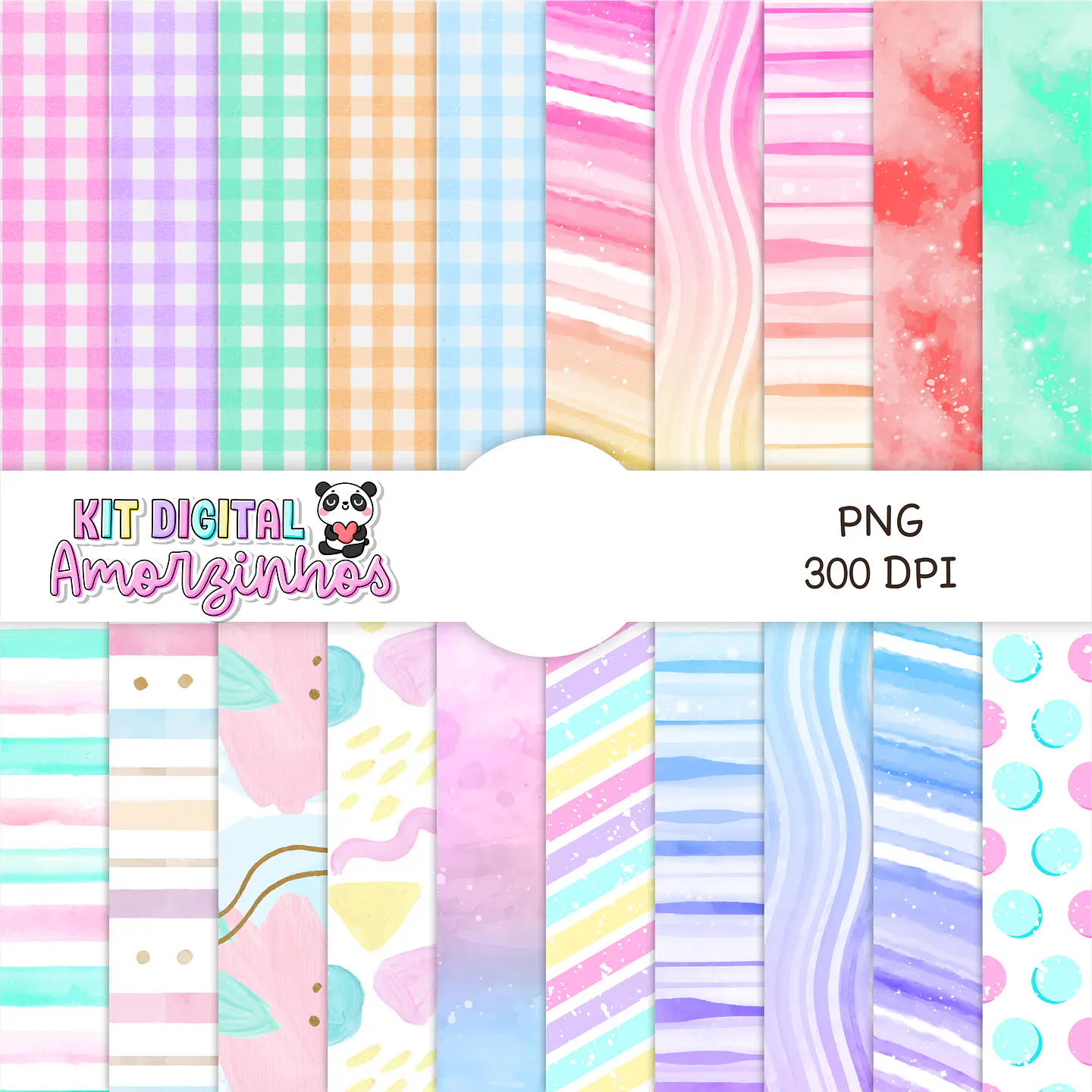 Kit Digital Amorzinhos Completo em Png 7