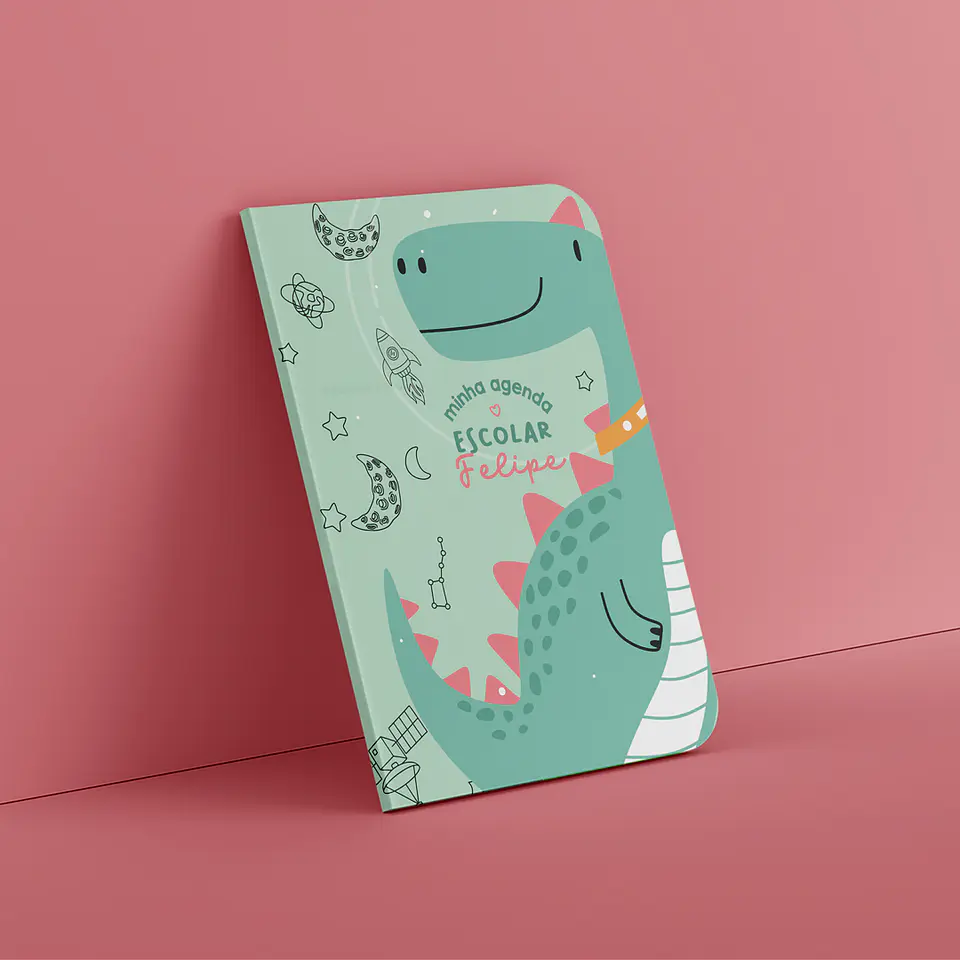 Arte para Capa Agendas Escolares em Jpg + Pdf 6
