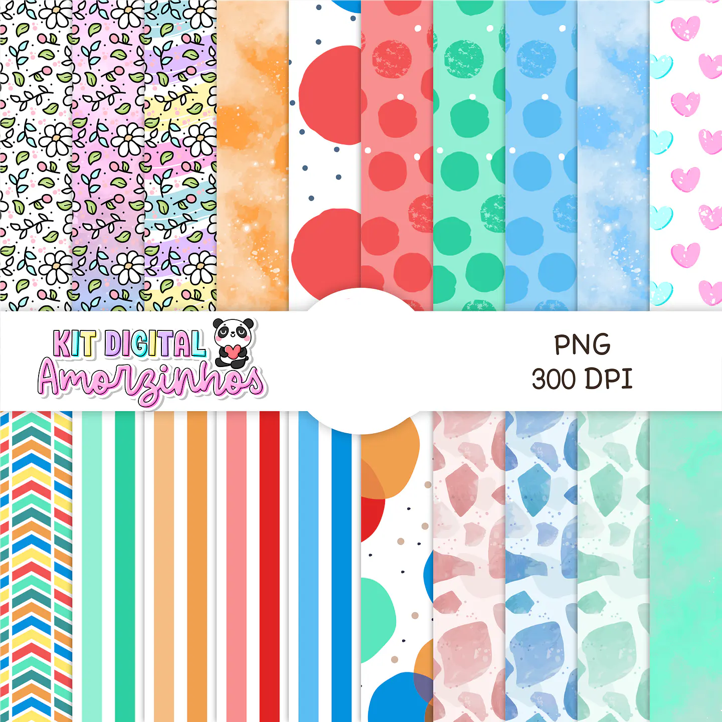 Kit Digital Amorzinhos Completo em Png 8