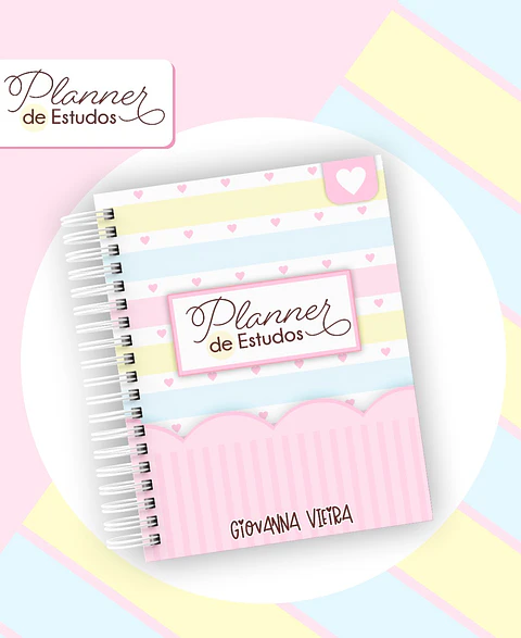 Arquivo Planner de Estudos Feminino e Masculino em Pdf