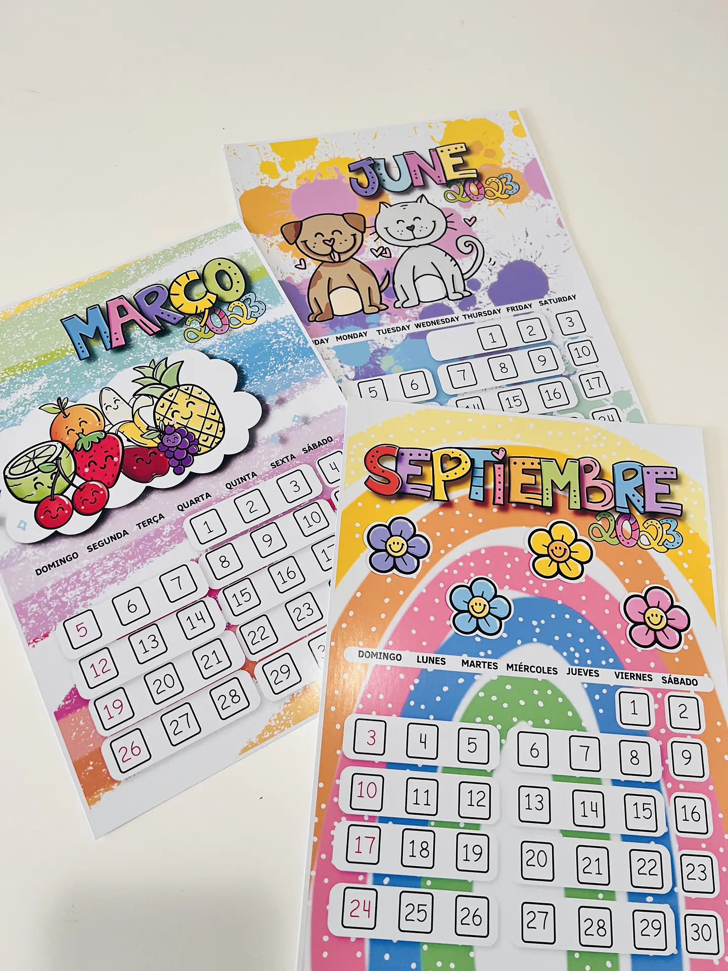 Arquivo Atividade Calendário Infantil em Pdf 2