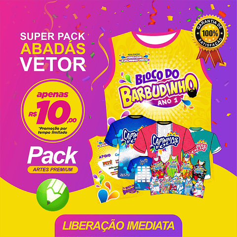 300 Artes Vetor Abadás Carnaval Arquivos Editável em Corel Draw