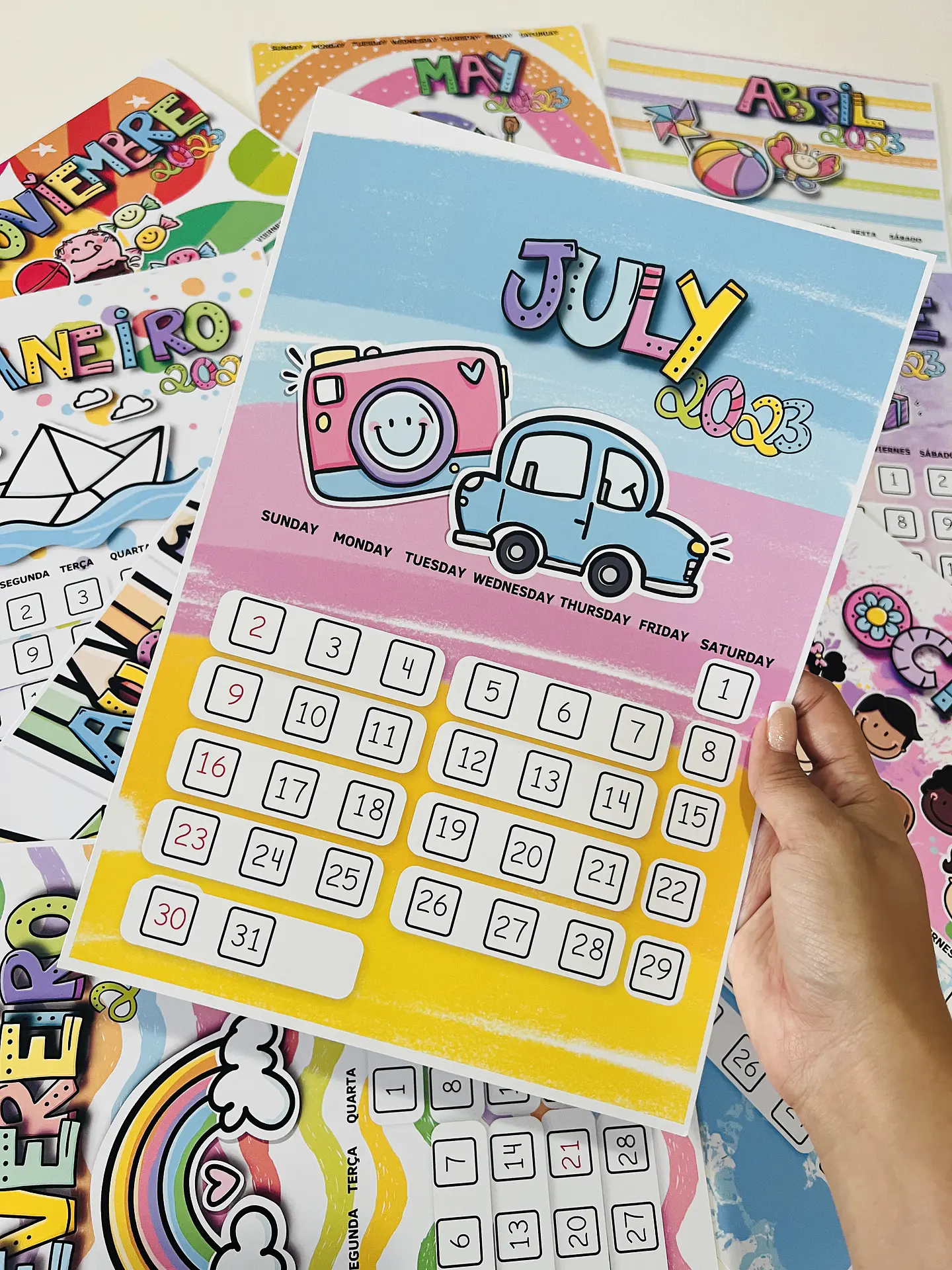 Arquivo Atividade Calendário Infantil em Pdf 4