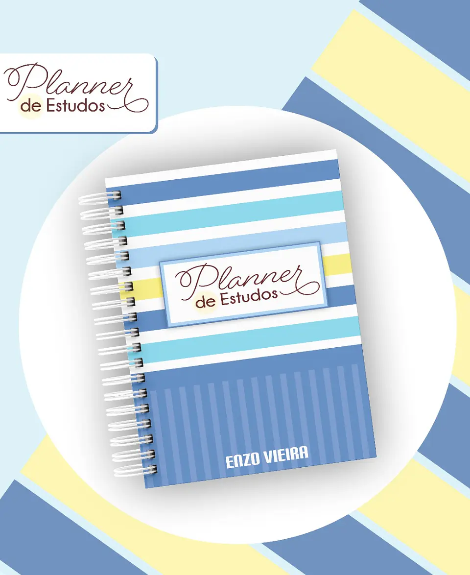 Arquivo Planner de Estudos Feminino e Masculino em Pdf 4