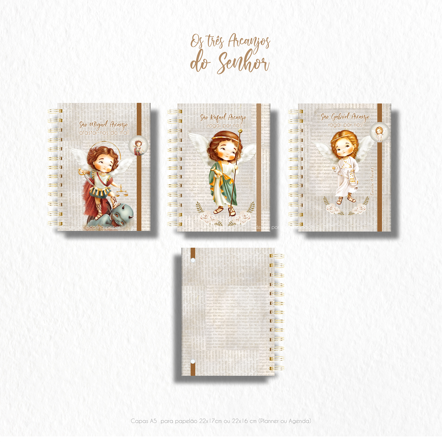Arte para Capa Agenda Arcanjos em Jpg 4