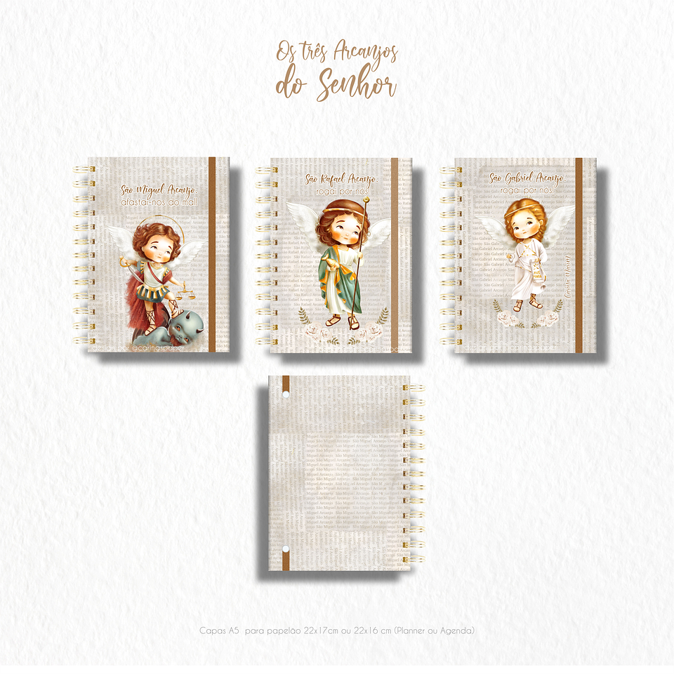 Arte para Capa Agenda Arcanjos em Jpg 5