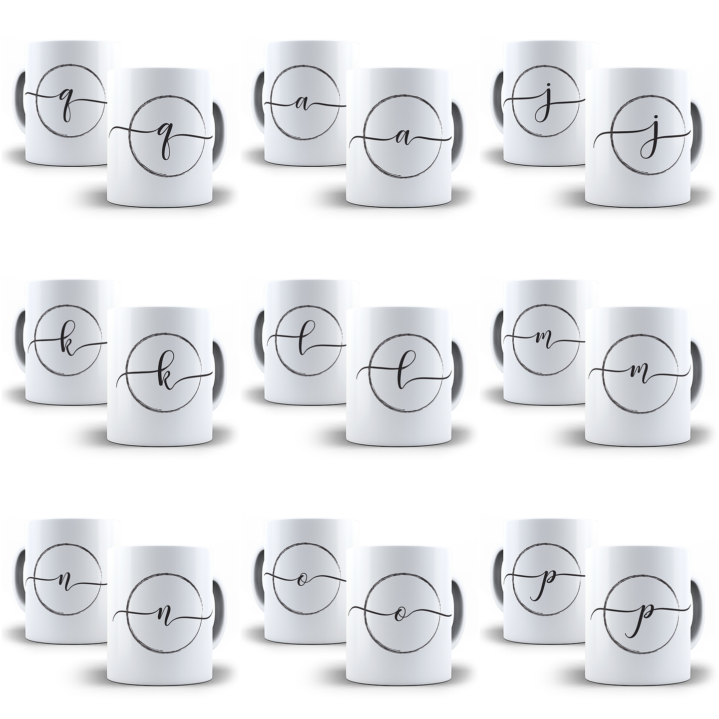 26 Arte para Caneca Alfabeto Ghifo em CorelDraw + Jpg 1