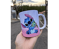 26 Arte para Caneca Alfabeto Feminino Stitch Rosa e Roxo em Jpg