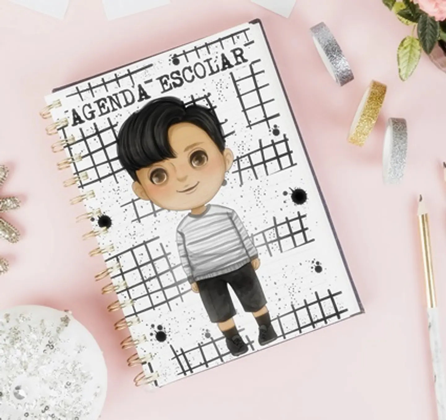 13 Artes para Capa Agendas Voltas as Aulas em CorelDraw 4