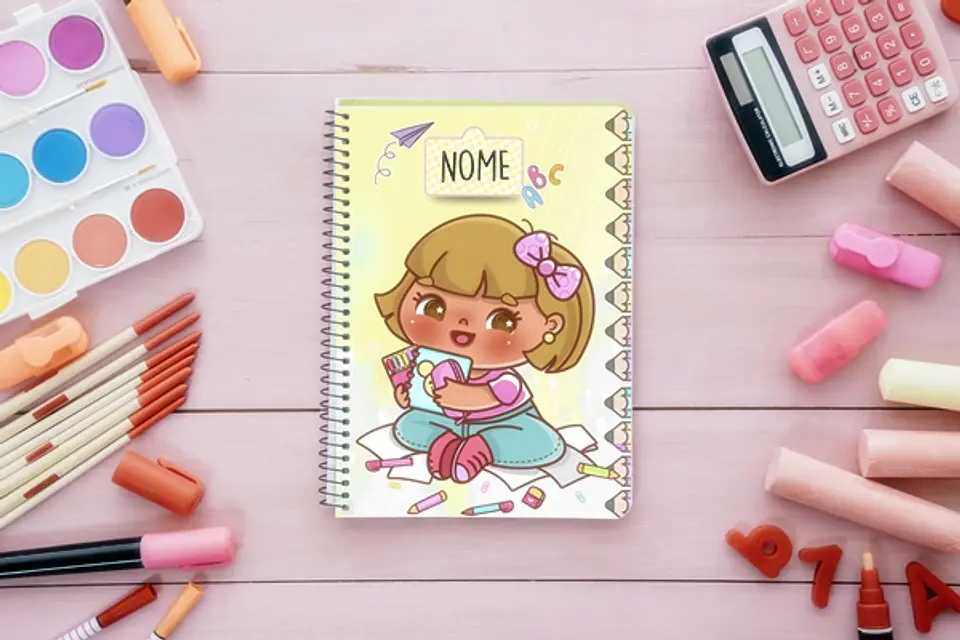 13 Artes para Capa Agendas Voltas as Aulas em CorelDraw 10