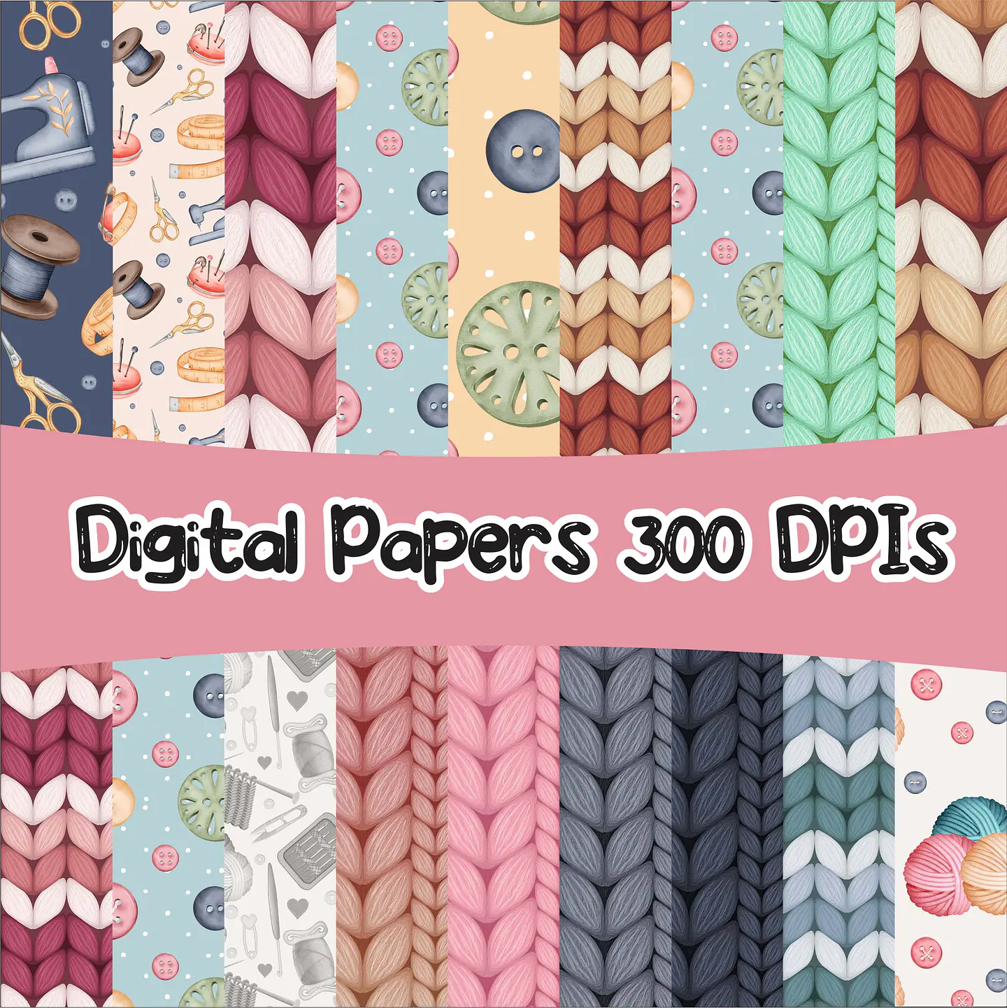 Kit Digital Costureira Costura sem fundo Png 2