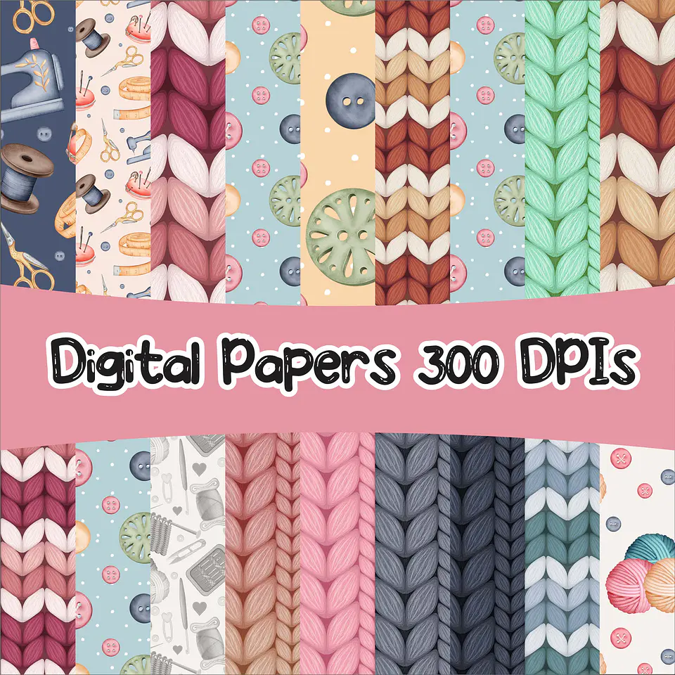 Kit Digital Costureira Costura sem fundo Png 2