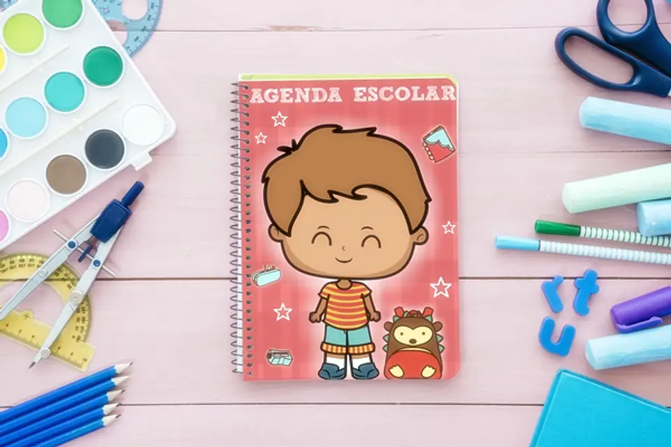 13 Artes para Capa Agendas Voltas as Aulas em CorelDraw 13