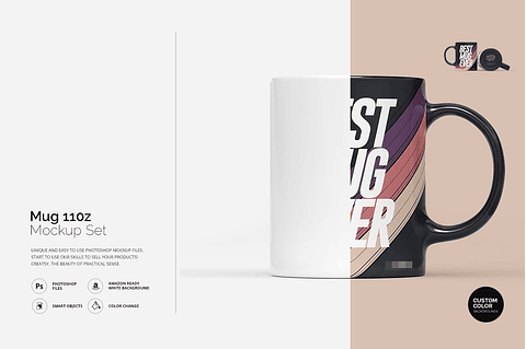 Mockup para Caneca Modelo 4 em Psd 