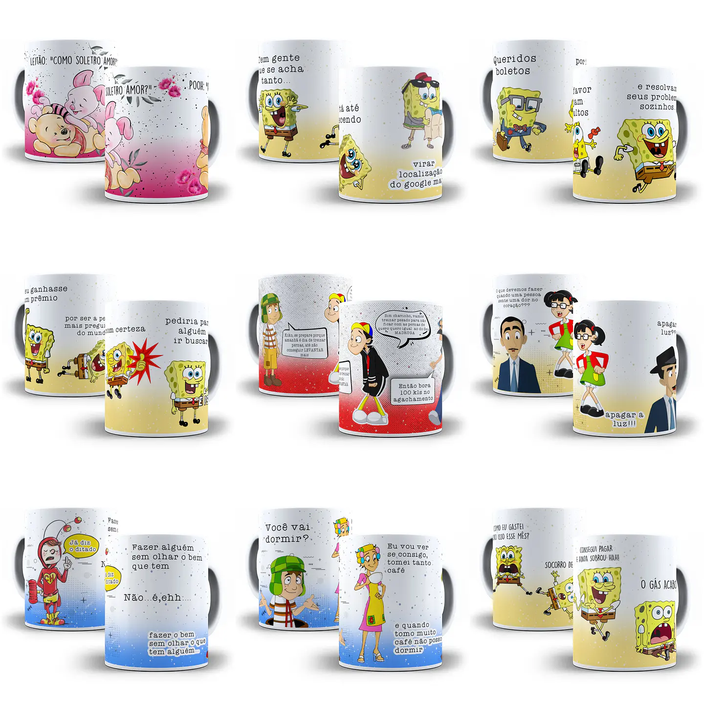 Artes para Caneca Frases Engraçadas Personagens em Jpg  5