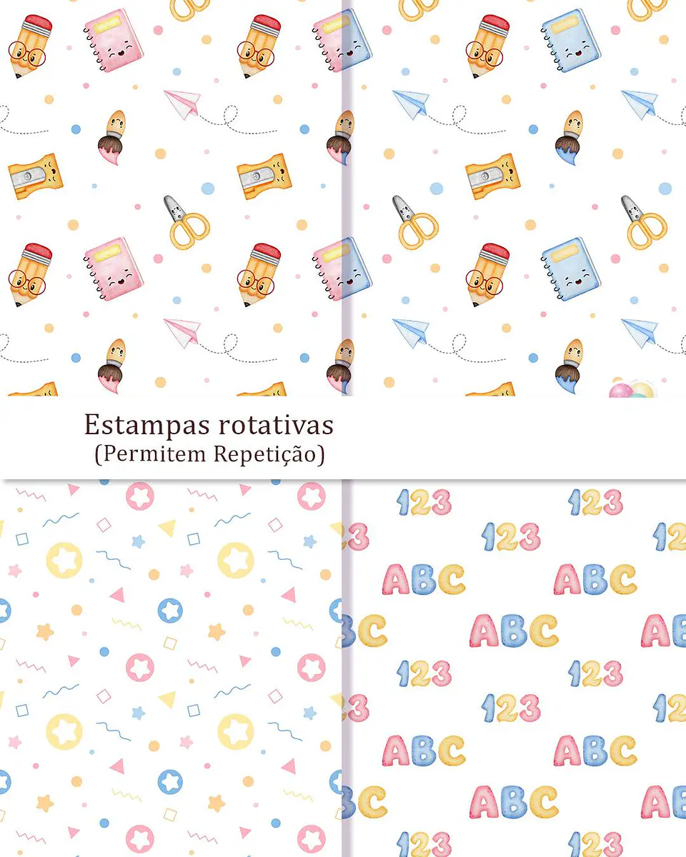 Kit Digital Volta as Aulas Bichinhos sem fundo Png 4