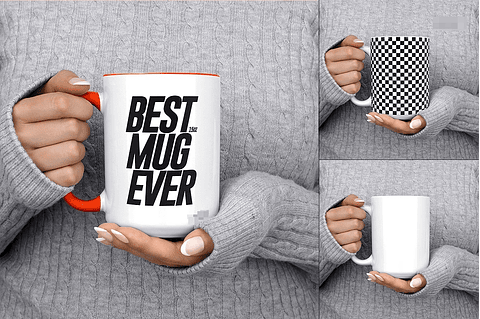 Mockup para Caneca Modelo 3 em Photoshop 