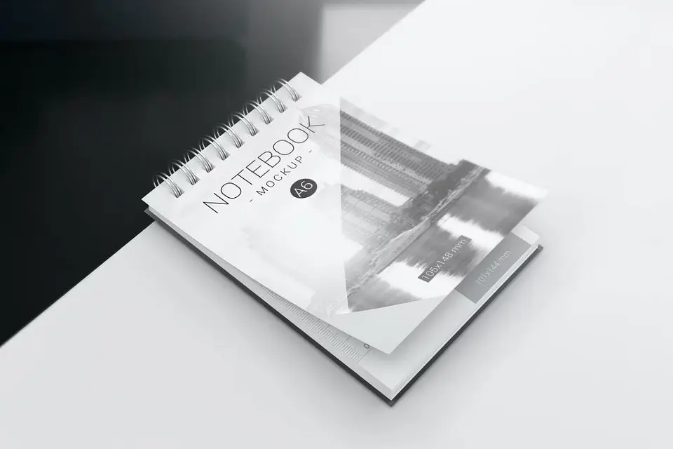 Mockup para Agenda Bloquinho Modelo 6 em Photoshop 1