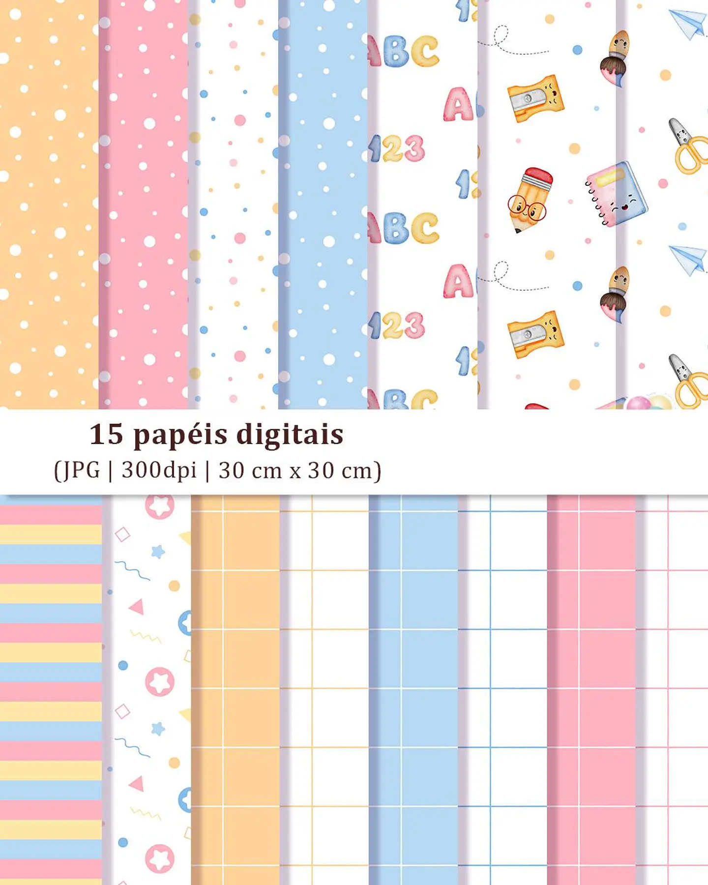 Kit Digital Volta as Aulas Bichinhos sem fundo Png 5