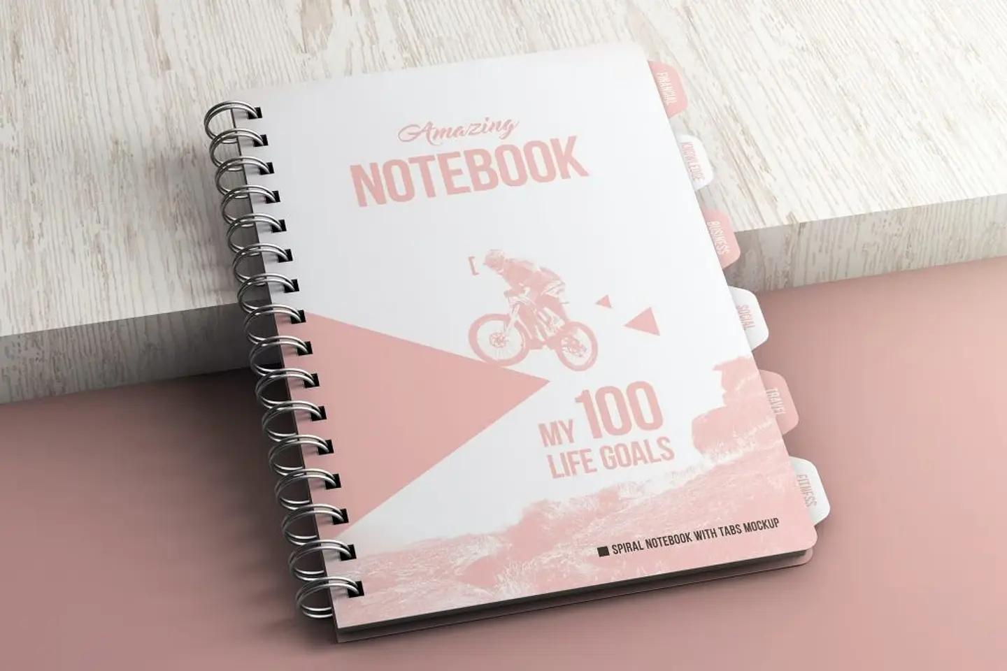 Mockup para Agenda Bloquinho Modelo 6 em Photoshop 2