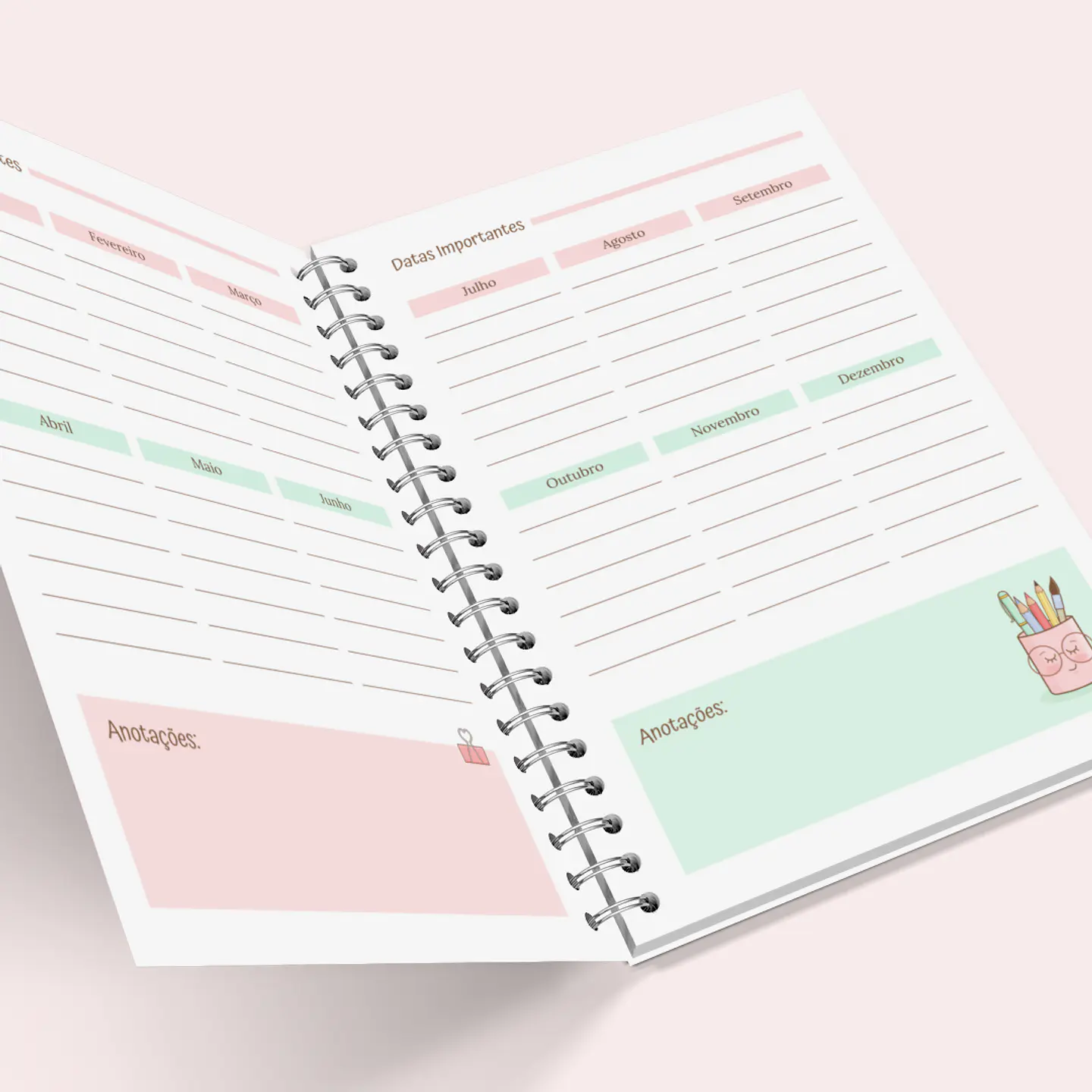 Pacote Agenda Escolar Crescidinhos em Pdf  12