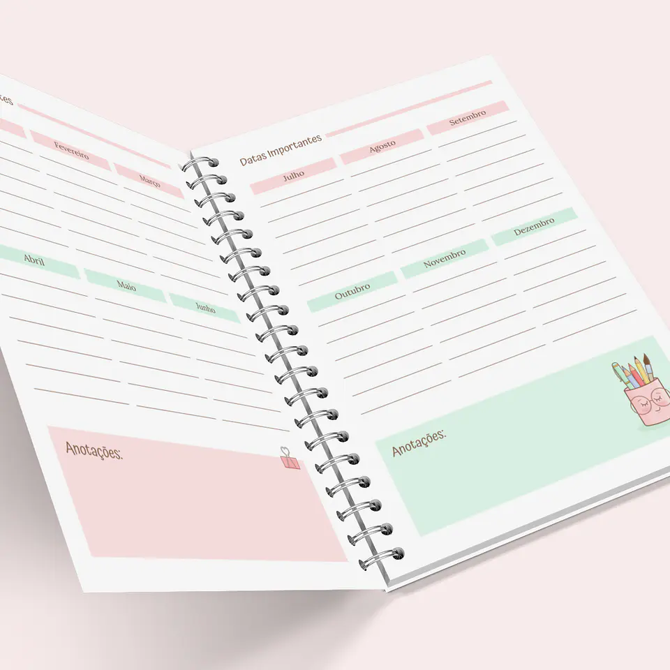 Pacote Agenda Escolar Crescidinhos em Pdf  12