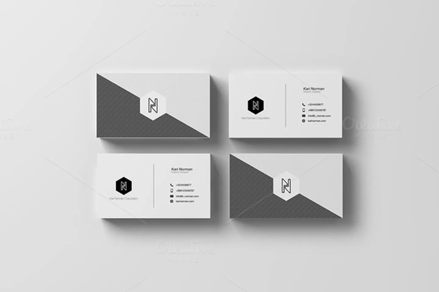 Mockup para Cartão de Visita Modelo 7 em Photoshop  2