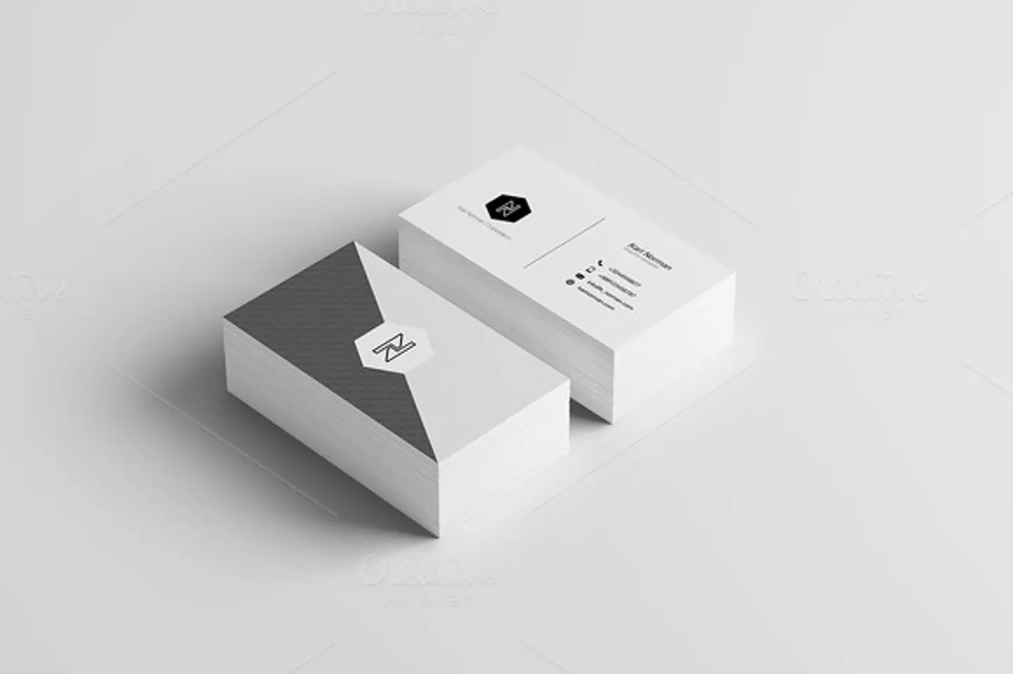 Mockup para Cartão de Visita Modelo 7 em Photoshop  4