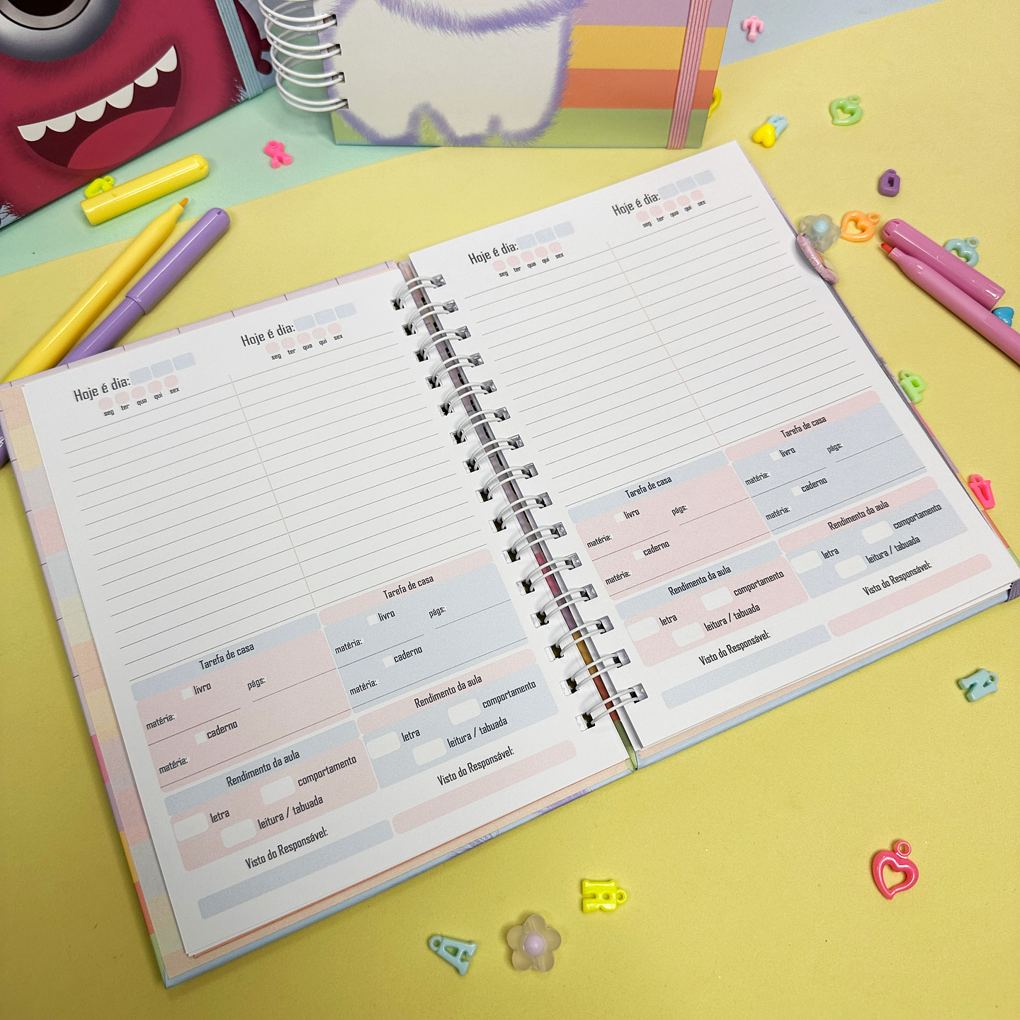 Coleção Agenda Bichinhos Volta as aulas 2023 em Pdf   14