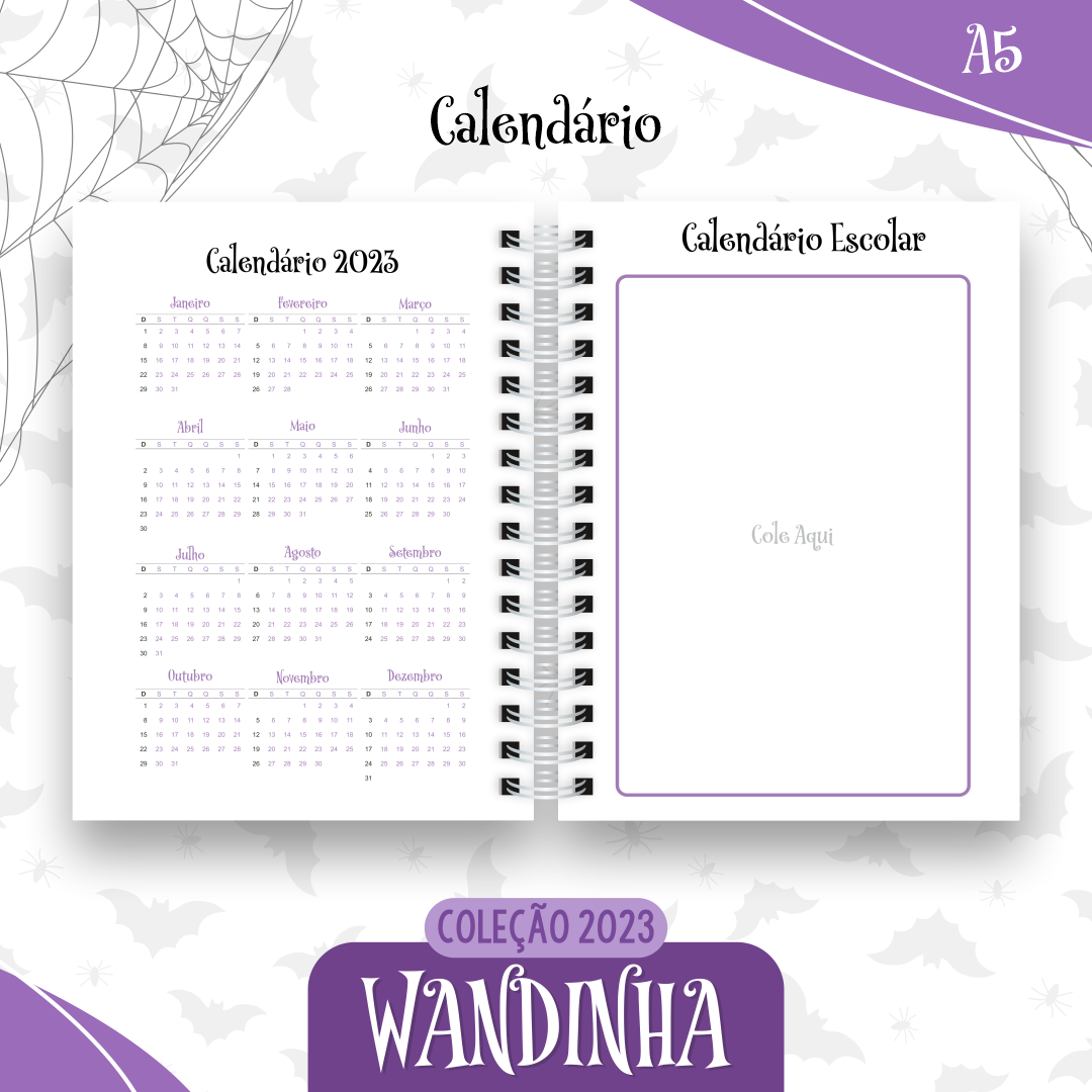 Coleção Agendas Wandinha Jenna Ortega + Stitch Completo em Pdf 2023 17