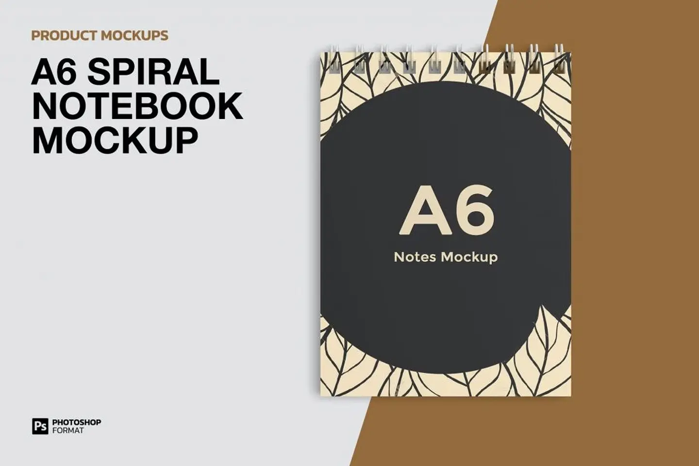 Mockup para Agenda Bloquinho Modelo 6 em Photoshop 7