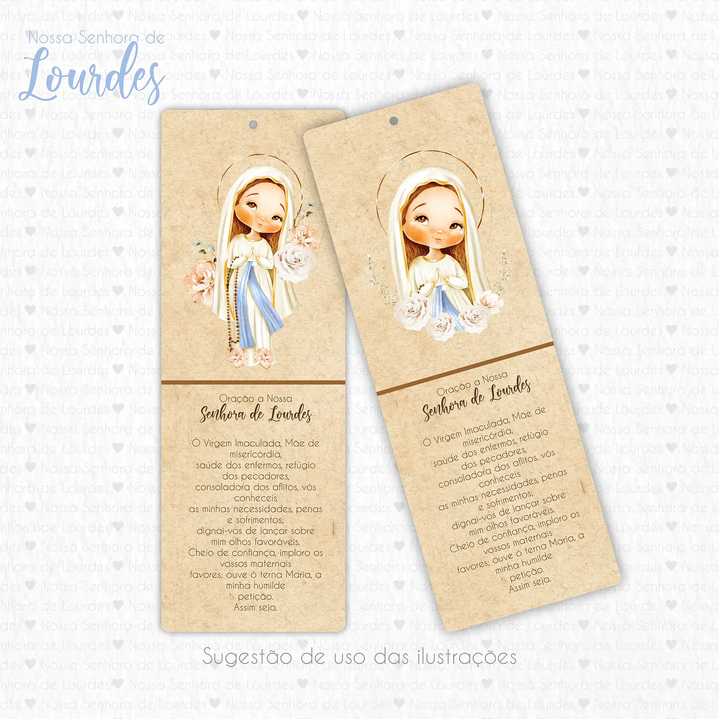 Kit Digital Santinhos Aquarelados V2 em Png  3