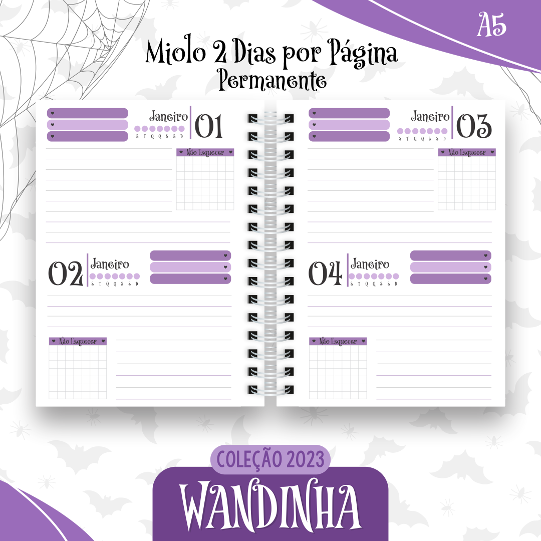 Coleção Agendas Wandinha Jenna Ortega + Stitch Completo em Pdf 2023 19