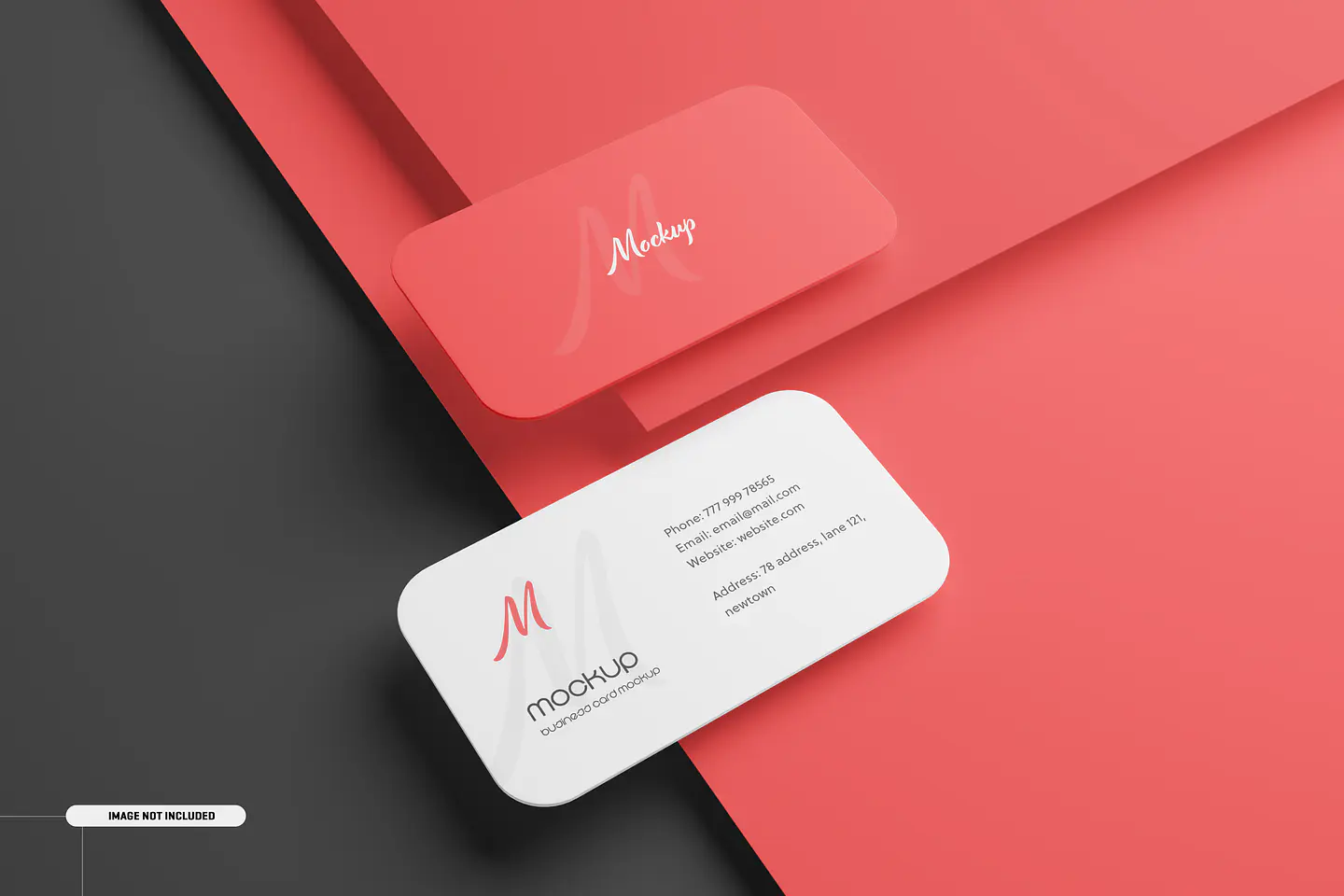 Mockup para Cartão de Visita Modelo 7 em Photoshop  7