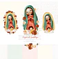 Kit Digital Santinhos Aquarelados V2 em Png  - Thumbnail 7