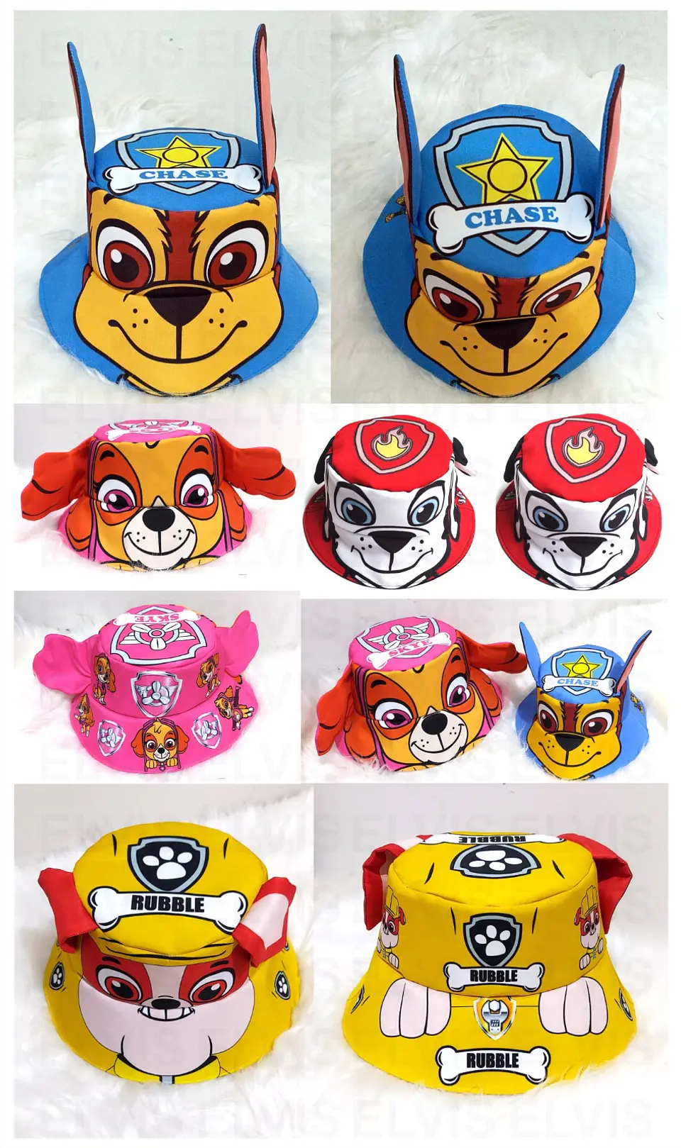 Pacote Modelos Prontos para Chapéu Bucket Personagens em CorelDraw 2