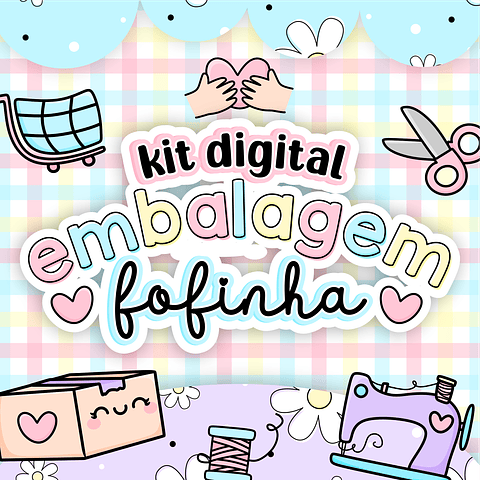 Kit Digital Embalagens Fofinhas em Jpg 