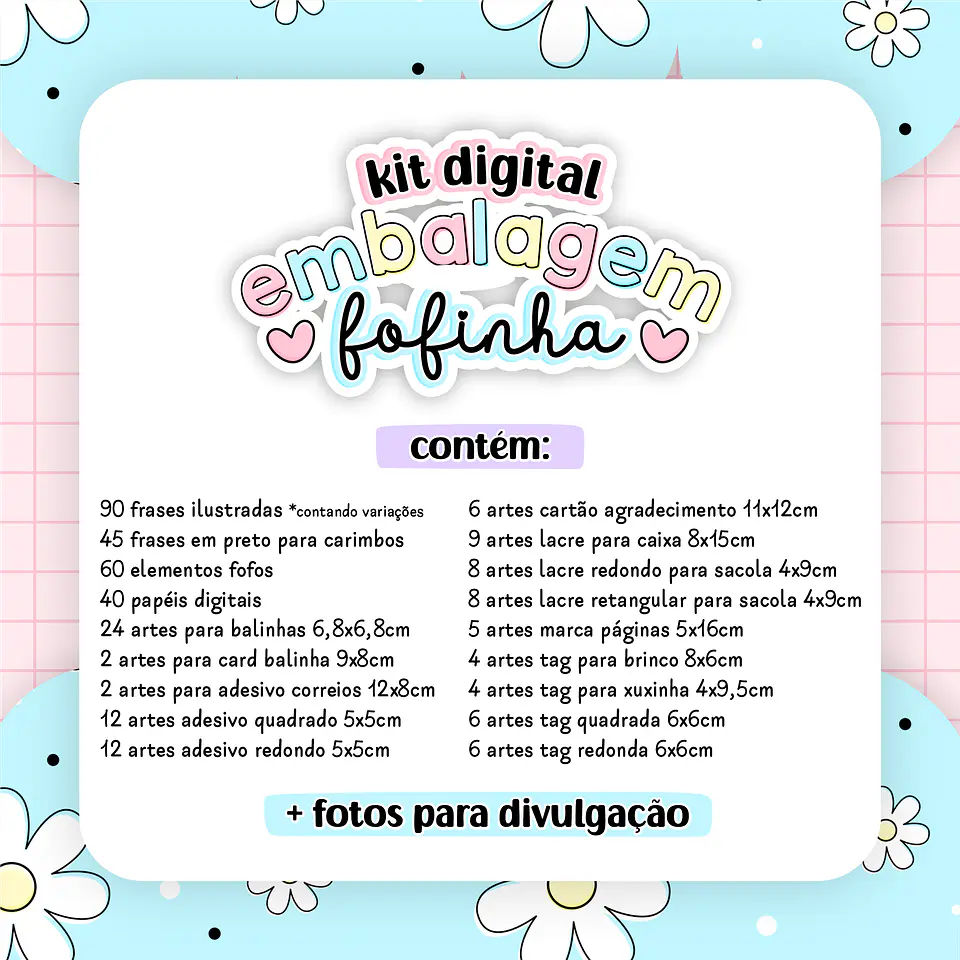 Kit Digital Embalagens Fofinhas em Jpg  2