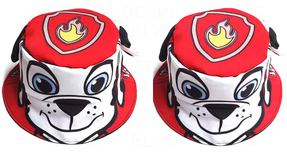 Pacote Modelos Prontos para Chapéu Bucket Personagens em CorelDraw 4